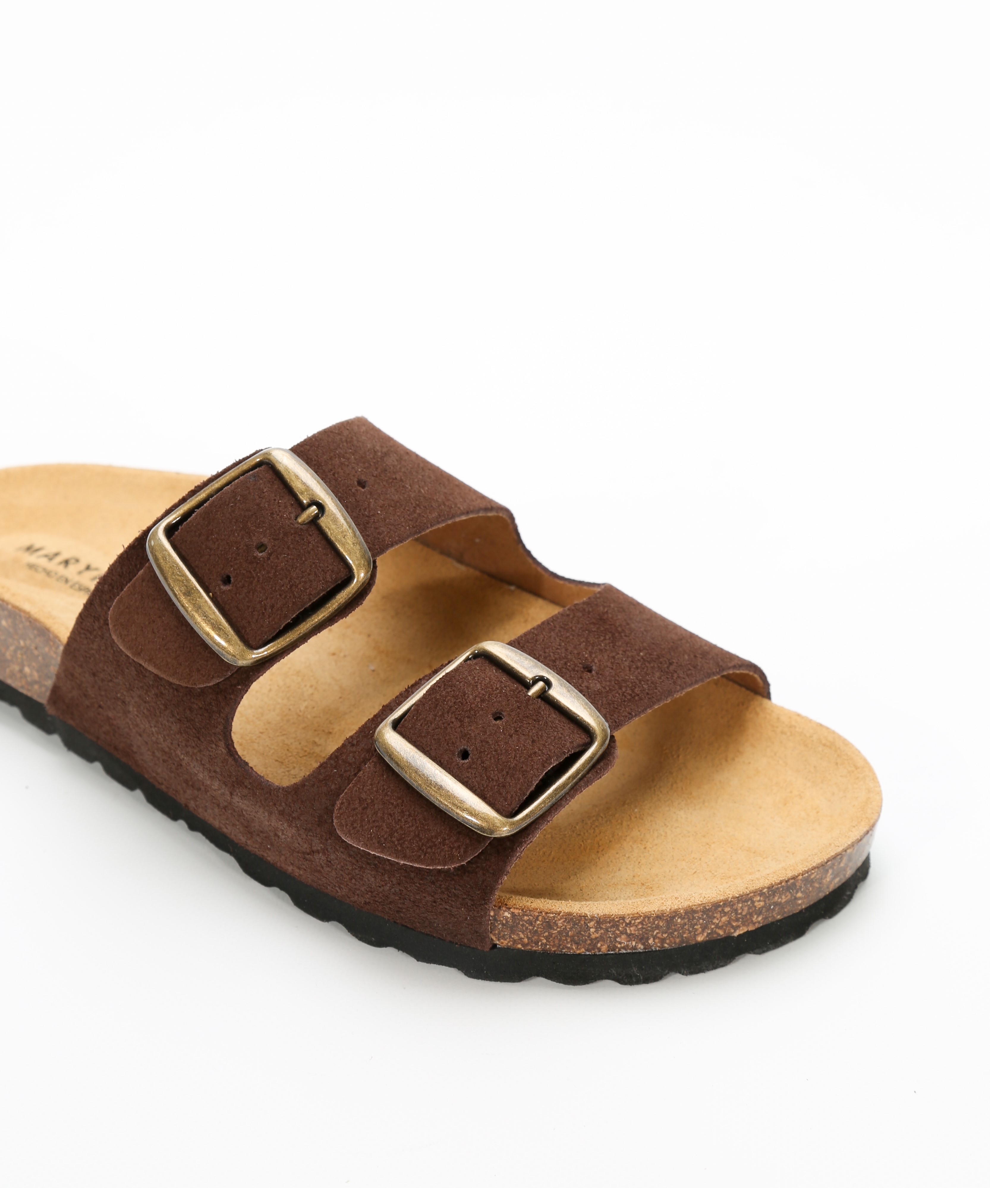 Sandalias de piel planas con hebillas  image number null